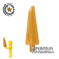 Product shot LEGO - Ninjago Hand Spear - Pearl Gold