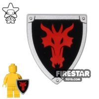 Product shot LEGO - Red Dragon Shield