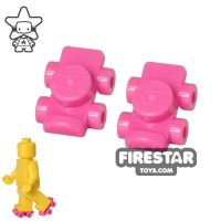 Product shot LEGO - Roller Skates - Dark Pink