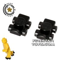 Product shot LEGO - Roller Skates (Pair) - Black