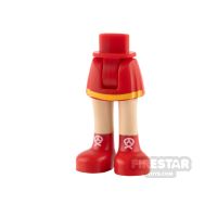 Product shot LEGO SHG Mini Figure Legs Red Skirt