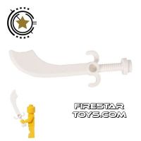 Product shot LEGO - Scimitar Sword - White