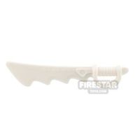 Product shot LEGO - Serrated Cutlass with Skull Handle - White