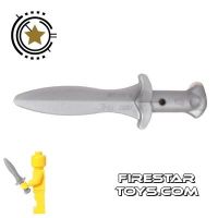 Product shot LEGO - Short Sword - Flat Silver