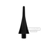 Product shot LEGO - Spear Tip with Fins - Black