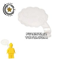 Product shot LEGO Speech Bubble - Cloud Edge - Right - Trans Clear