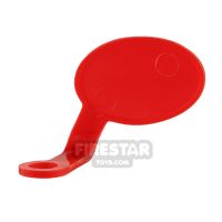 Product shot LEGO Speech Bubble - Smooth Edge - Left - Red