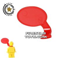 Product shot LEGO Speech Bubble - Smooth Edge - Right - Red