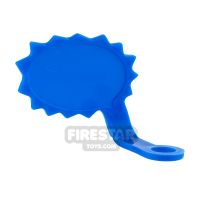 Product shot LEGO Speech Bubble - Spiked Edge - Right - Blue
