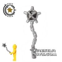Product shot LEGO - Spiked Flail - Flat Silver