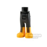 Product shot LEGO Super Hero Girls Mini Figure Legs - Bright Light Orange Boots