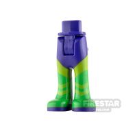 Product shot LEGO Super Hero Girls Mini Figure Legs - Purple with Green Boots