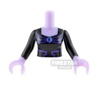 Product shot LEGO Super Hero Girls Mini Figure Torso - Black Bodice Top
