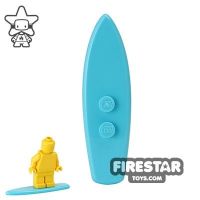 Product shot LEGO - Surfboard - Medium Azure