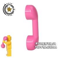 Product shot LEGO - Telephone Handset - Dark Pink