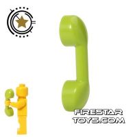 Product shot LEGO - Telephone Handset - Lime