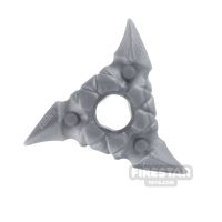 Product shot LEGO - Throwing Star - Flat Silver