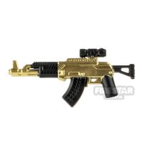 Product shot LeYiLeBrick Assault Rifle 1 Black / Gold