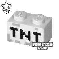 Product shot Printed Brick 1x2 Minecraft TNT
