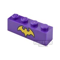 Product shot Printed Brick 1x4 Batgirl Logo