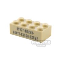 Product shot Printed Brick 2x4 Minecraft Variable Code