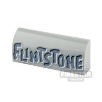 Product shot Printed Curved Slope 1x4x1 1/3 Flintstone