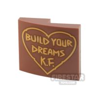 Product shot Printed Curved Slope 2x2 Build Your Dreams Tree Carving