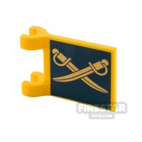 Product shot Printed Flag - Gold Cutlasses