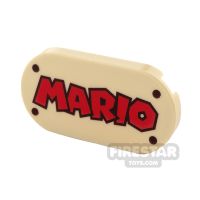 Product shot Printed Oval Tile 2x4 Mario