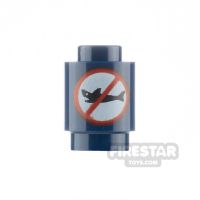 Product shot Printed Round Brick 1x1 Shark Repellent