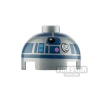 Product shot Printed Round Brick 2x2 Dome Top R2-D2