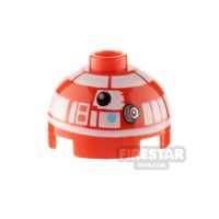 Product shot Printed Round Brick 2x2 Dome Top R3-T2 Droid