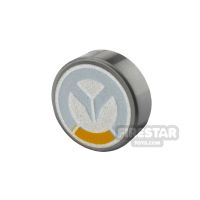Product shot Printed Round Tile 1x1 Overwatch Logo