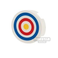 Product shot Printed Round Tile 2x2 - Archery Target