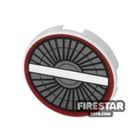Product shot Printed Round Tile 2x2 - Starfighter Engine