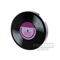 Product shot Printed Round Tile 2x2 Vinyl Record