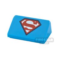 Product shot Printed Slope 1x2x2/3 Superman Logo