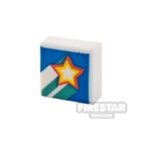 Product shot Printed Tile 1x1 Rising Star