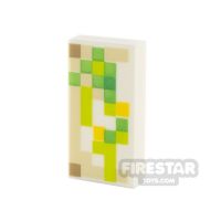 Product shot Printed Tile 1x2 Pixelated