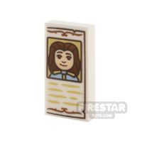 Product shot Printed Tile 1x2 Storybook with Prince