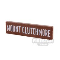 Product shot Printed Tile 1x4 - Sign - MOUNT CLUTCHMORE