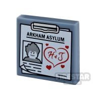 Product shot Printed Tile 2x2 - Arkham Asylum Clipboard