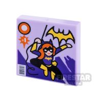 Product shot Printed Tile 2x2 Batgirl Comic