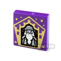 Product shot Printed Tile 2x2 Chocolate Frog Card Albus Dumbledore