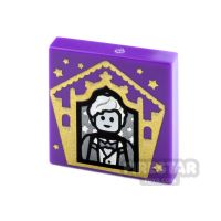 Product shot Printed Tile 2x2 Chocolate Frog Card Newt Scamander