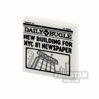 Product shot Printed Tile 2x2 Daily Bugle Newspaper New Building