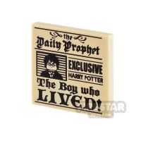 Product shot Printed Tile 2x2 Daily Prophet Newspaper