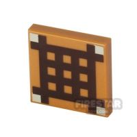 Product shot Printed Tile 2x2 - Minecraft Crafting Table Grid