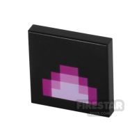 Product shot Printed Tile 2x2 - Minecraft Geometric Pattern