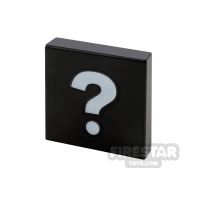 Product shot Printed Tile 2x2 - Question Mark